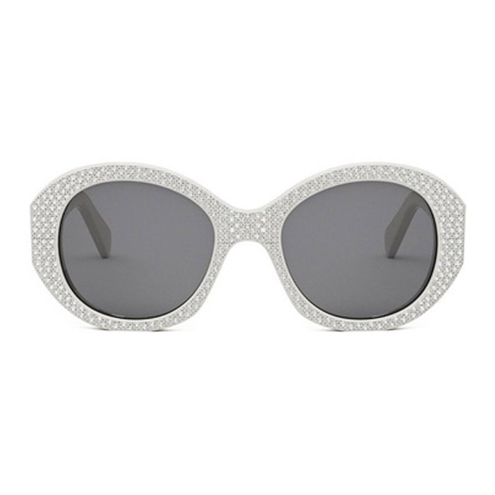 NEW CELINE WOMEN SUNGLASSES, WHITE WITH STONE EYEWEAR CELINE - Picture 2 of 4
